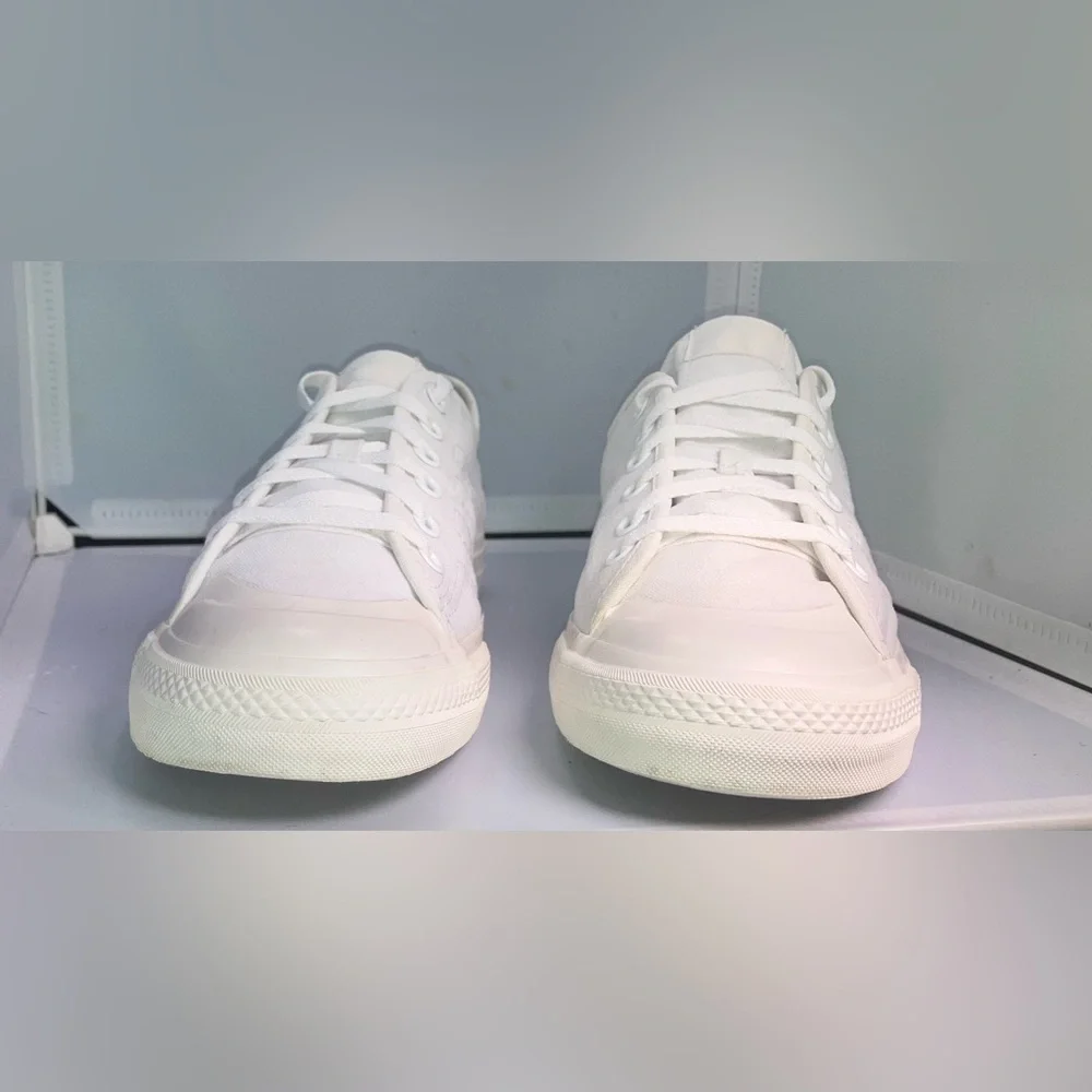 Adidas Nizza RF Triple White Men 10/Womens 11.5 - Picture 5 of 13